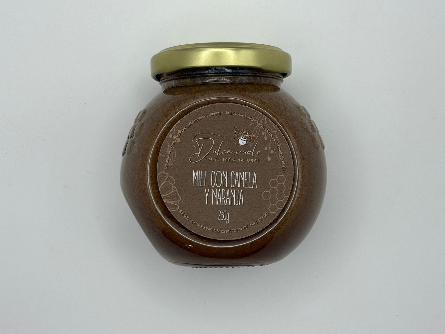 Miel con canela y naranja