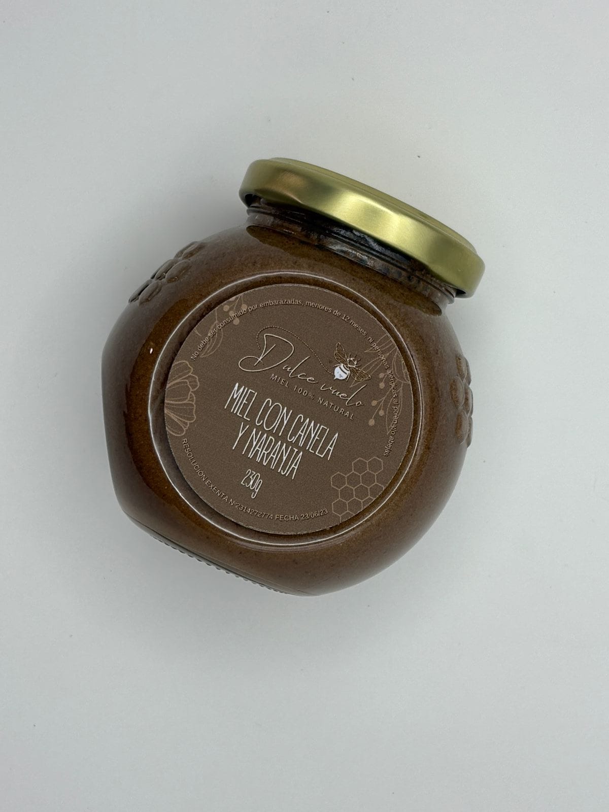 Miel con canela y naranja